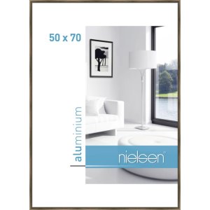 Nielsen Alurahmen Classic 50x70 cm struktur walnuss