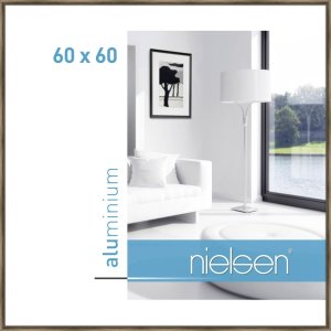 Nielsen Alurahmen Classic 60x60 cm struktur walnuss