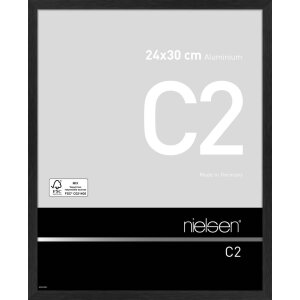 Nielsen Aluminium Wechselrahmen C2 24x30 cm Schwarz Matt...