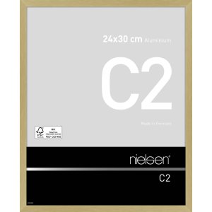 Nielsen Alurahmen C2 24x30 cm struktur gold matt