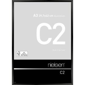 Nielsen Alurahmen C2 eloxal schwarz glanz 29,7x42 cm DIN...