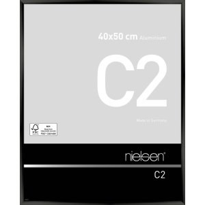 Nielsen Alurahmen C2 40x50 cm eloxal schwarz glanz