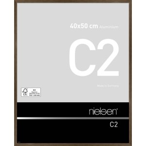 Nielsen Alurahmen C2 40x50 cm struktur wallnuss matt