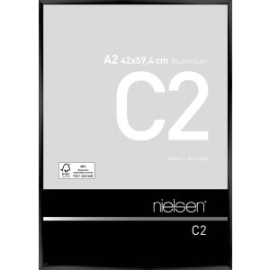 Nielsen Alurahmen C2 42x59,4 cm eloxal schwarz glanz