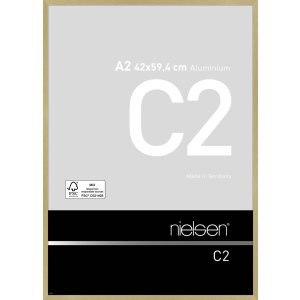 Nielsen Alurahmen C2 42x59,4 cm struktur gold matt