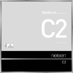 Nielsen Alurahmen C2 50x50 cm silber Normalglas...