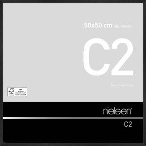 Nielsen Alurahmen C2 50x50 cm Schwarz Matt Normalglas...