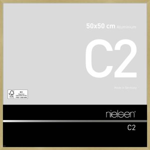 Nielsen Alurahmen C2 50x50 cm struktur gold matt