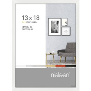 Nielsen Alurahmen Pixel 13x18 cm weiß glanz