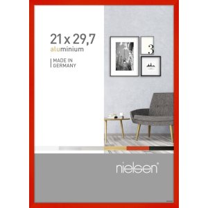 Nielsen Alurahmen Pixel 21x29,7 cm tornado rot Aluminium...