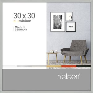 Nielsen Alurahmen Pixel 30x30 cm silber matt Premiumglas