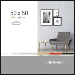 Nielsen Alurahmen Pixel 50x50 cm schwarz Premium...