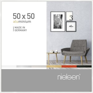 Nielsen Alurahmen Pixel 50x50 cm weiß glanz