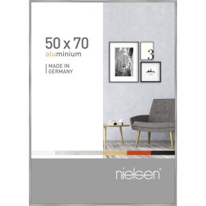 Nielsen Alurahmen Pixel 50x70 cm silber glanz Premiumglas...