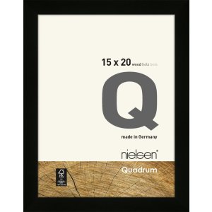 Nielsen Quadrum Holz-Wechselrahmen 15x20 cm Schwarz