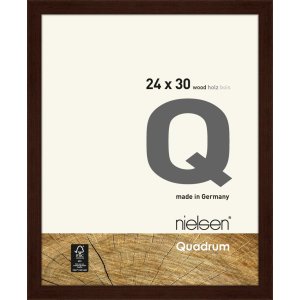 Holz-Wechselrahmen Quadrum 24x30 cm wenge