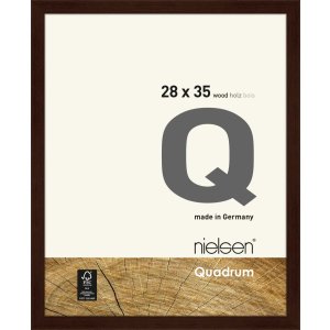 Holz-Wechselrahmen Quadrum 28x35 cm wenge