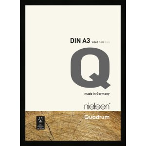 Nielsen Holz-Wechselrahmen Quadrum 30x42 cm schwarz DIN...