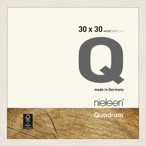 Holz-Wechselrahmen Quadrum 30x30 cm weiß