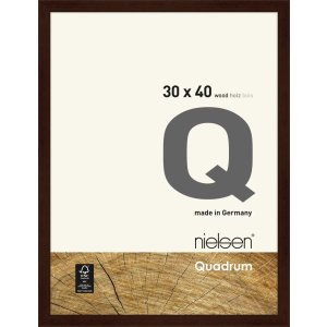 Holz-Wechselrahmen Quadrum 30x40 cm wenge