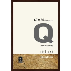 Holz-Wechselrahmen Quadrum 40x60 cm wenge