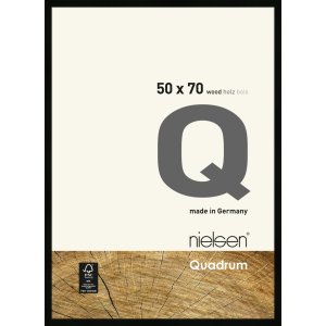 Nielsen Holz-Wechselrahmen Quadrum 50x70 cm schwarz...