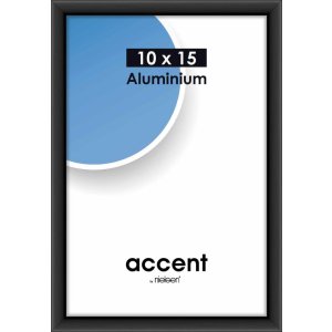 Accent Alurahmen 10x15 cm schwarz matt