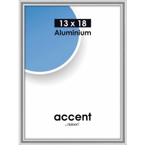 Nielsen Accent Alurahmen 13x18 cm Silber Glanz Hoch-...