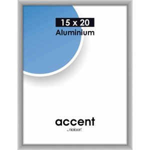 Accent Alurahmen 15x20 cm silber matt