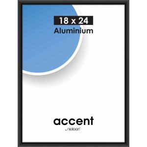 Nielsen Accent Alurahmen 18x24 cm schwarz matt schmal...