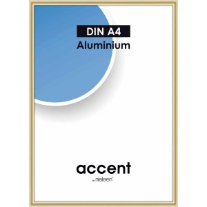 Nielsen Accent Alurahmen Gold 21x29,7 cm DIN A4 für...