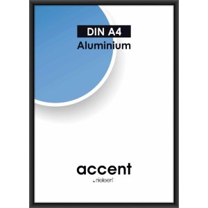 Nielsen Alurahmen Accent 21x29,7 cm schwarz matt DIN A4...