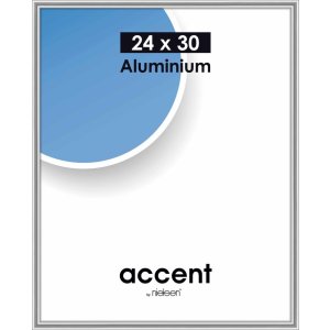 Nielsen Accent Alurahmen 24x30 cm Silber Glanz