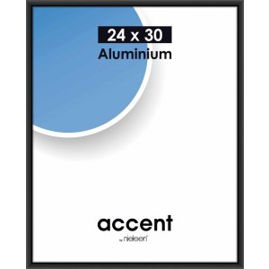 Nielsen Accent Alurahmen 24x30 cm Schwarz Matt...