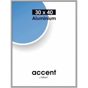 Nielsen Accent Aluminiumrahmen 30x40 cm Silber matt Hoch-...