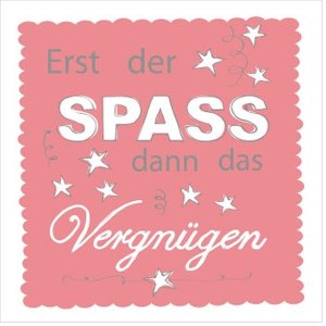 Papier-Servietten 25x25 cm Erst der Spass.. koralle