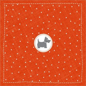 Artebene Papier-Servietten 33x33 cm Scotch Terrier Mini...